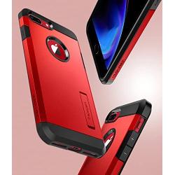 Spigen Tough Armor [2nd Generation] Designed for iPhone 8 Plus Case/iPhone 7 Plus Case (2018) - Red