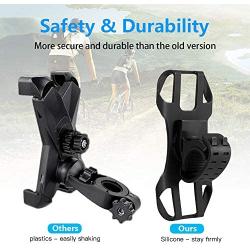 New Bicycle & Motorcycle Phone Mount -Shockproof and Stable, Can Rotate 360.The Most Secure & Reliable Bike Phone Holder for iPhone, Samsung Or Any Smartphone.