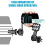 WixGear Universal Air Vent Twist Hole Magnetic Phone Holder for Car, for All Cell Phones with Fast Swift-Snap Technology, Will Not Block Air Vent Flow - for Vertical and Horizontal Vent