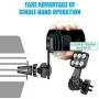 WixGear Universal Air Vent Twist Hole Magnetic Phone Holder for Car, for All Cell Phones with Fast Swift-Snap Technology, Will Not Block Air Vent Flow - for Vertical and Horizontal Vent