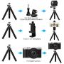 YOTOCversion Cell Phone Tripod, Premium Phone Tripod, Flexible Tripod with Wireless Remote Shutter, Compatible with iPhone/Android Samsung, Mini Tripod Stand Holder for Camera GoPro/Mobile Cell Phone