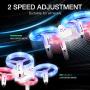 Mini Drone for Kids and Beginners - KOOME Upgraded Q8 LED Drone, RC Nano Pocket Quadcopter, Easy to Fly for Kids, Auto Hovering, 3D Flips, One Key Return, Long Flight Time & Long Control Range