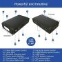 HALO Bolt Wireless Laptop Power Bank - 44400 mWh Portable Phone Laptop Charger Car Jump Starter with AC Outlet and Car Charger, Black Graphite