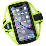 Tune Belt Armband for iPhone 11, 11 Pro Max, Xs Max, Xr, 7/8 Plus, Galaxy S8+ S9+ S10+, Note 8 9 10 10+, Google Pixel 3XL - for Running & Working Out - Sweat-Resistant [Neon Yellow]