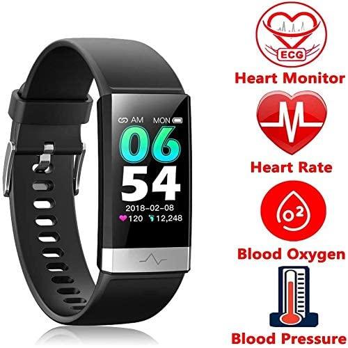 Fitness Tracker, Activity Tracker Watch with Heart Rate Monitor Sleep Monitor Blood Pressure Call Reminder,IP68 Waterproof Smart Band with Calorie Counter，Pedometer for Kids Men Women and Gift