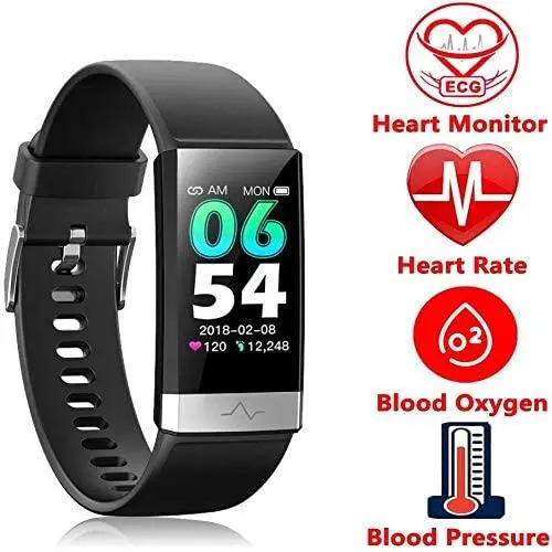 Fitness Tracker, Activity Tracker Watch with Heart Rate Monitor Sleep Monitor Blood Pressure Call Reminder,IP68 Waterproof Smart Band with Calorie Counter，Pedometer for Kids Men Women and Gift