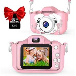 AOGELI Kids Camera for Girls Boys, Kids Selfie Camera, 20.0MP HD Digital Video Camera for Children, Dual Camera Camcorder, 2.0 Inch IPS Screen, 32GB Memory Card, Great Birthday Gift for 3-12 Y