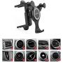 Car Phone Mount Compatible Applicable Mercedebenz Mobile Phone Holder A/B/C-Class, A3 Q2,FordMustang,Volkswagen Tiguan Automatic Locking Universal Air Vent Cell Phone Holder(Black)