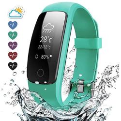 Effeltch Fitness Tracker with Heart Rate Monitor, E107 Plus Activity Tracker Smart Bracelet Watch with Pedometer Sleep Monitor Multi Sports Mode Waterproof for iPhone Android Smartphone