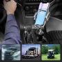 [Upgraded] TOPGO Universal Adjustable Cup Holder Cradle Car Mount for Cell Phone iPhone Xs/XS Max/X/8/7 Plus/Galaxy (Blue)