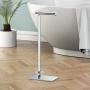 Gatco 1443C Modern Square Base Toilet Paper Holder Stand with Storage, Chrome, 21.13&quotH