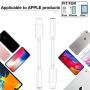 [Apple MFi Certified] iPhone 3.5 mm Headphone Jack Adapter, Lightning to 3.5mm Headphone Aux Audio Dongle Splitter Jack Adaptor Compatible for iPhone 11/11 Pro/XR/XS Max/X/8/7 Support All iOS System