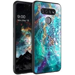 BENTOBEN LG K51 Phone Case, LG Reflect Case, LG Q51 Case, Slim Fit Glow in The Dark Shockproof Protective Hybrid Hard PC Soft TPU Bumper Cover Phone Cases for LG K51 / LG Q51, Mandala in Galaxy