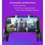 SQINAA K21 Mobile Game Controller for PUBG/Call of Duty/Fortnite,aim Trigger Fire Buttons L1R1 Shooter Sensitive Joystick,Gamepad for 4.7-6.5 inch iPhone & Android Phone