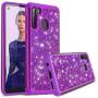Cbus Wireless Sparkling Glitter Bling Phone Case Compatible with Samsung Galaxy A21 (Purple)