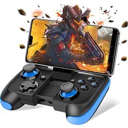 BEBONCOOL Android Wireless Game Controller with Clip for Android Phone/Tablet/Samsung/Game Boy Emulator, Works with Bluetooth (Blue)