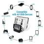 COSOOS Fastest Charging Station with Quick Charge QC 3.0, 6 Phone Charger Cables(3 Type),lWatch Stand,6-Port Multi USB Charger Station,Charging Station for Multiple Devices,Tablet,Kindle(UL Certified)