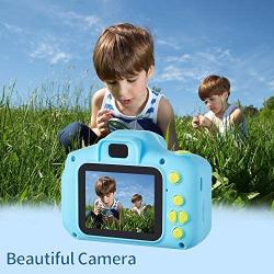 D.DA.D Kids Camera for Boys Best Birthday Gifts for 3 4 5 6 7 8 Year Old Children Toddler Toys, Portable Rechargeable Digital Video Camcorder 2.0 Inch IPS Screen with 32GB Card – Blue