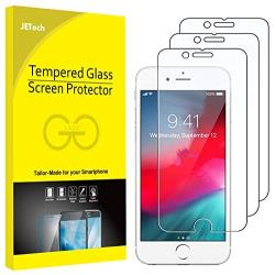 JETech 3-Pack Screen Protector for Apple iPhone SE 2020, iPhone 8, iPhone 7, iPhone 6s, and iPhone 6, Tempered Glass Film, 4.7-Inch