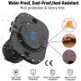 [Upgraded Version]Qidoe 12V/24V USB Socket Outlet with Touch Switch and Digital Voltmeter, Dual 2.4A USB Car Charger with Waterproof Cover and Panel for Motorcycle ATV Camper Tractor Truck Marine Boat