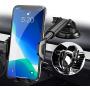 Phone Car Holder Mount - RAXFLY Windshield/Air Vent/Dashboard Cell Car Phone Holder for Car 360 Degree Rotation Universal Suction Mount Stand Compatible with iPhone 11 Samsung S20 Plus All Smartphones
