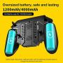 Summeishop Gamepad,for MEMO New PUBG Helper AK77 Mobile Phone Radiator Water-Cooled Fan Six Fingers PUGB Handle Power Bank,The Heat Sink Comes with a Power Supply, can be Used as a Charging gaudily