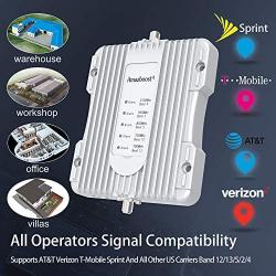 Amazboost Indoor Cell Phone Signal Booster for Home,Supports 5,000 Square Foot Area,All U.S. Carriers - Verizon, AT&T, T-Mobile, Sprint & More-FCC Approved 4G 3G 2G Cell Phone Boost