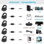 Jeecoo J20 PS4 Headset 7.1 Surround Sound Stereo Gaming Headset with Mic, Xbox One, PC, Nintendo Switch, PUBG, Fortnite, Crackdown