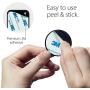 Spigen Kuel MP-8P Metal Plates for Magnetic Car Mount Phone Holder QNMP Compatible (8 Pack - 4 Round, 4 Rectangle) - Black