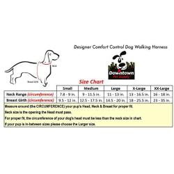 Downtown Pet Supply Comfort Control Dog Walking Harness, Accessory, Collar, Padded Vest, Lightweight, No More Pulling, Tugging or Choking, for Puppies, Small Dogs