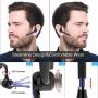 HonShoop Wireless Bluetooth Headset, Handsfree Bluetooth Earpiece V5.0 in Ear with Stereo Mic for iPhone Android Cell Phones Business/Workout/Driving Blue