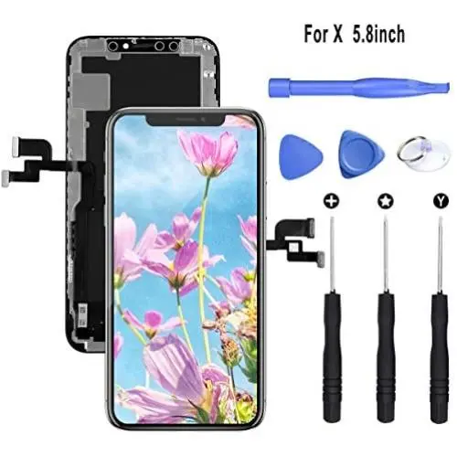 LITSPED Compatible with iPhone X Screen Replacement ,LCD Display and 3D Touch Digitizer Frame Assembly, Include Full Free Repair Tools Kit LITSPED Compatible with iPhone X Screen Replacement ,LCD Display and 3D Touch Digitizer Frame Assembly, Include Full Free Repair Tools Kit