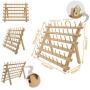 New brothread 60 Spools Wooden Thread Rack/Thread Holder Organizer with Hanging Hooks for Embroidery Quilting and Sewing Threads