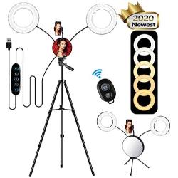 Ring Light with Stand, LED Selfie Ring Light YouTube Video Makeup Phone, 2020 Newest for YouTube Video/Photography