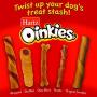 Hartz Oinkies Rawhide Free Pig Skin Dog Treat Chews