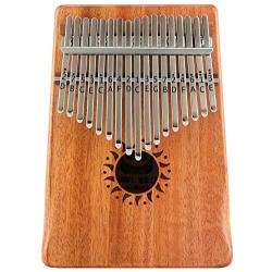 Donner 17 Key Kalimba Thumb Piano Finger Piano, Mbira Solid Mahogany Body DKL-17