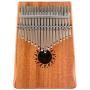 Donner 17 Key Kalimba Thumb Piano Finger Piano, Mbira Solid Mahogany Body DKL-17