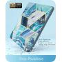 i-Blason Cosmo Case for iPad Air 3 Case 10.5" 2019 (3rd Gen) / iPad Pro 10.5 Case 2017, [Built-in Screen Protector] Trifold Stand Protective Case Cover with Pencil Holder and Auto Sleep/Wake, Blue