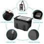 MoKo Bike Front Frame Bag, Bicycle Top Tube Bag Bike Phone Mount Bicycle Waterproof Phone Dry Bag with Touch Screen Cycling Pack Bike Pack Accessories for Bike for Mountain Road Bikes - Black & Gray