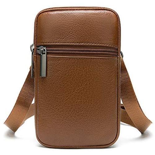 NKns Gifts for Men Mens Pockets Casual Light Vertical Mobile Phone Bag Belt Bag Mobile Phone Bag Mens Gadgets
