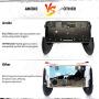 AnoKe Mobile Controller - Mobile Game Controller for iOS [Not fit Android], Cellphone Game Trigger, Battle Royale Wireless Sensitive Shoot and Aim Gift for Kids Mobile Phone Joystick