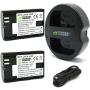 Wasabi Power LP-E6, LP-E6N Battery (2-Pack) and Dual Charger for Canon EOS 5D Mark II/III/IV, EOS 5DS, 5DS R, EOS 6D, 6D Mark II, EOS 7D, 7D Mark II, EOS 60D, 60Da, 70D, 80D, EOS R, EOS R5, XC10, XC15