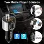 Sumind Car Bluetooth FM Transmitter, FM Radio Adapter Transmitter, 5V/ 3.4A Dual USB Ports Charger Compatible iPhone and Android Smartphones, Hands-free Calling, U-disk MP3 Player(Pattern 1) Sumind Car Bluetooth FM Transmitter, FM Radio Adapter Transmitter, 5V/ 3.4A Dual USB Ports Charger Compatible iPhone and Android Smartphones, Hands-free Calling, U-disk MP3 Player(Pattern 1)