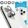 Power Theory iPhone 11 Pro & iPhone 11 Pro Max Camera Lens Protector - Easy Installation [Premium Tempered Glass] [Silver]
