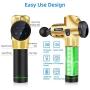 STRENTER Massage Gun Deep Tissue Percussion Muscle Massager for Pain Relief, Handheld Muscle Electric Body Massager with 6 Massage Heads, Super Quiet Cordless Portable Massager for Athletes