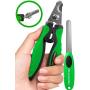 k9konnection Dog Nail Clippers - with Quick Sensor & Bonus File - Professional Trimmers for Large, Small & Medium Breed Dogs - Safety Guard to Avoid Over Cutting Nails - Angled Sharp Blades