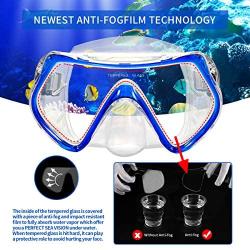 Supertrip Snorkeling Freediving Mask Adult Anti-Fog Film Panoramic Scuba Diving Goggles