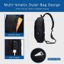 OZUKO Sling Backpack USB Anti-Theft MenS Chest Bag Casual Shoulder Bag