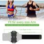 VUP Armband,360 Detachable Running Arm Band for iPhone XR/XS Max//8Plus/8/7/6s,Samsung Galaxy S10 Plus/S10/S9 Plus/S9/S8/S7,Note 4/5/8/9 Google Pixel 3/2 X with Key Holder (Silver)