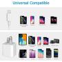 iPhone Charger, Everdigi 2 Pack USB Wall Charger Adapter Block with 2 Pack 3FT iPhone Charger Cable Cord Compatible iPhone 11/Xs/Xs Max/XR/X /8/7/6/6S Plus SE/5S/5C, iPad and More